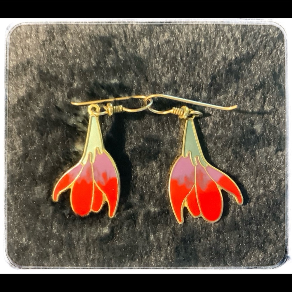 Laurel Burch Freesia Earrings.
